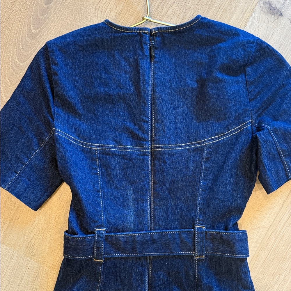 Cinq à Sept Dark Blue Denim Mini Dress - Picture 6 of 6